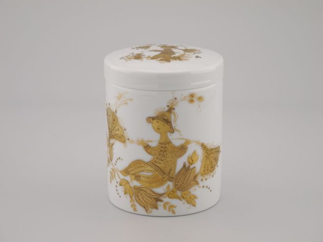 Quatre Couleurs Deckeldose Rosenthal hoch
