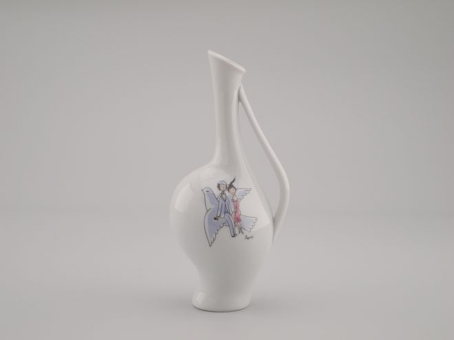 Raymond Peynet Vase Schwangere Luise Taube