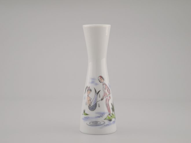 Raymond Peynet Anglerfreuden 2000 Vase Nixe