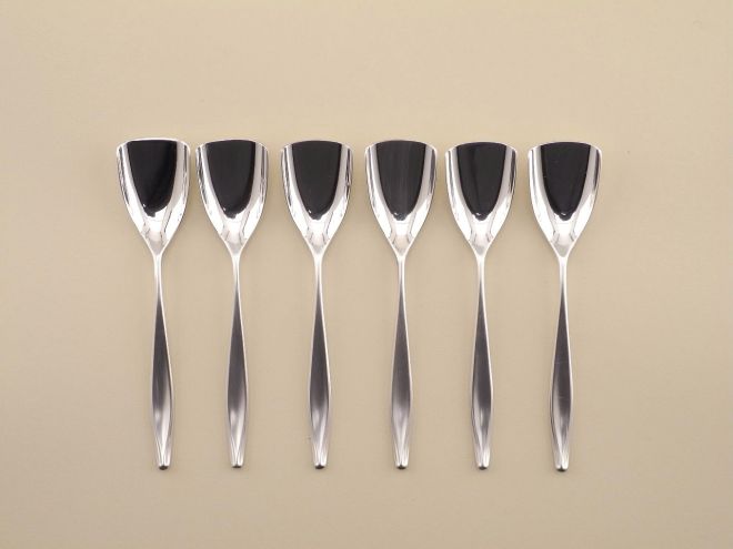 WMF Brüssel 90 versilbert Eislöffel Set