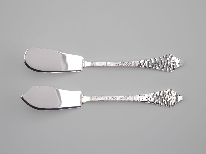 Robbe & Berking Schwedisches Hofmuster Butter 6 Käsemesser