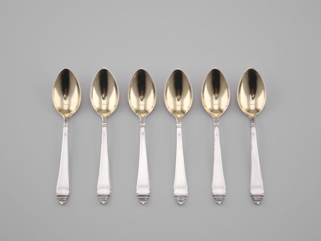 BSF Modell 92 versilbert 90 Mokkalöffel Set