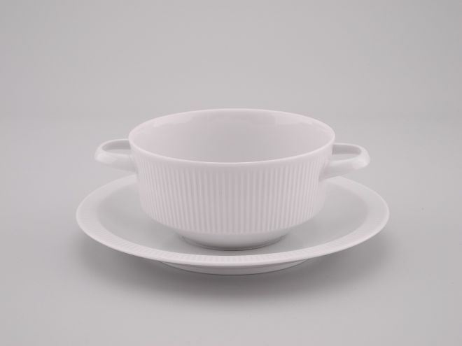 Arzberg 2075 uni weiss Suppentasse