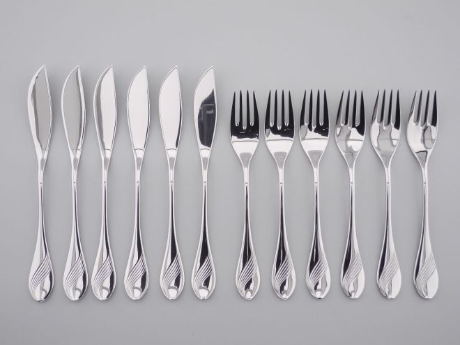 WMF Charme Cromargan Fischbesteck 6P