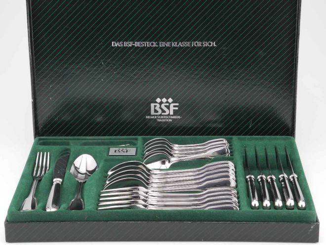 BSF Klassisch Faden 18/8 Komplettbesteck Etui