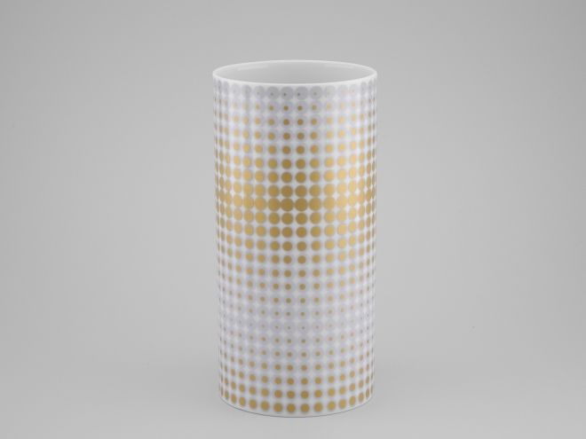 Rosenthal Vase Punkte Gold 25