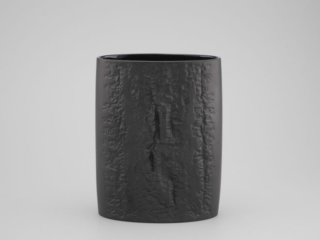 Martin Freyer Strukturvase schwarz Rosenthal 20