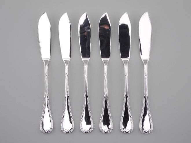 WMF Ludwig XVI versilbert Fischmesser Set