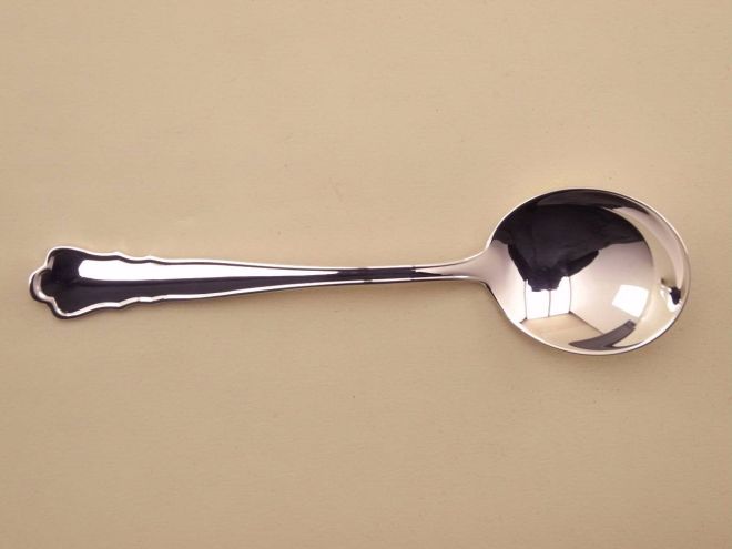 Tassenlöffel Sahnelöffel vintage alte Serie Modell Chippendale 180 Royal versilbert Auflage Wilkens Silberbesteck