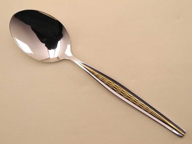 BSF Brabant dekorvergoldet Tafellöffel