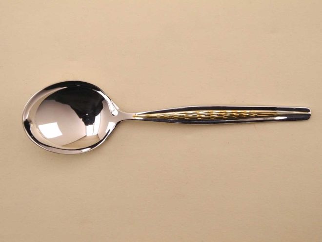 BSF Brabant dekorvergoldet Tassenlöffel