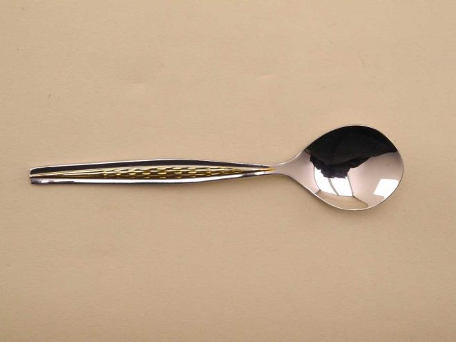 BSF Brabant dekorvergoldet Zuckerlöffel