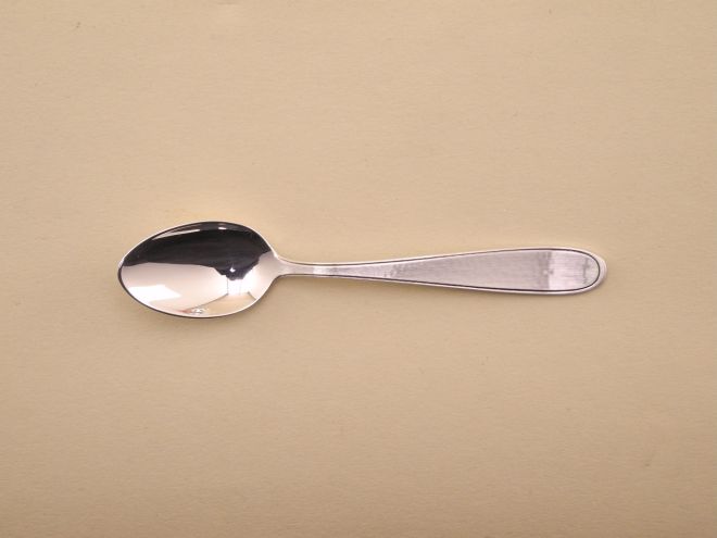 Mokkalöffel Espressolöffel aus der Serie 7200 Hammerschlag 90 Auflage versilbert von WMF