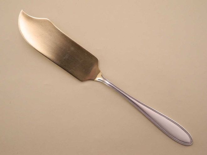 WMF 500 Perlrand versilbert 90 Eismesser vergoldet