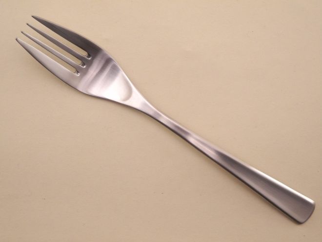 Speisegabel Gabel mittlere Version vintage alte Serie Brasilia matt Cromargan Besteck von WMF