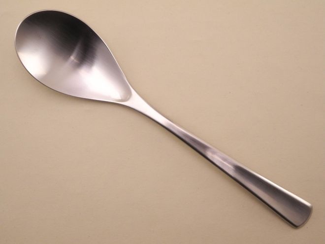 Speiselöffel Esslöffel mittlere Version vintage alte Serie Brasilia matt Cromargan Besteck von WMF