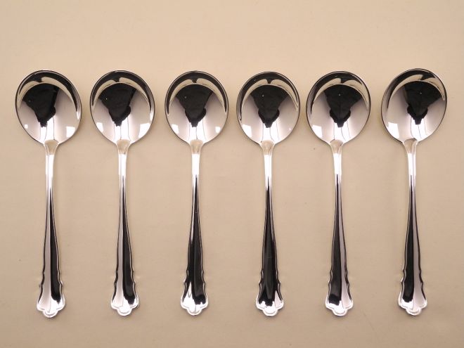 Wilkens Chippendale 90 versilbert Tassenlöffel Set