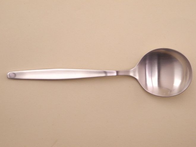 Tassenlöffel oder Sahnelöffel in Cromargan aus der Serie Stockholm von WMF