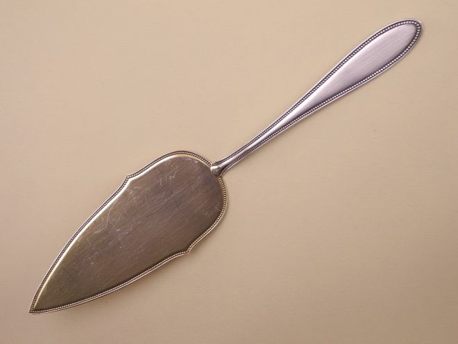 WMF 500 Perlrand versilbert 90 Tortenheber vergoldet