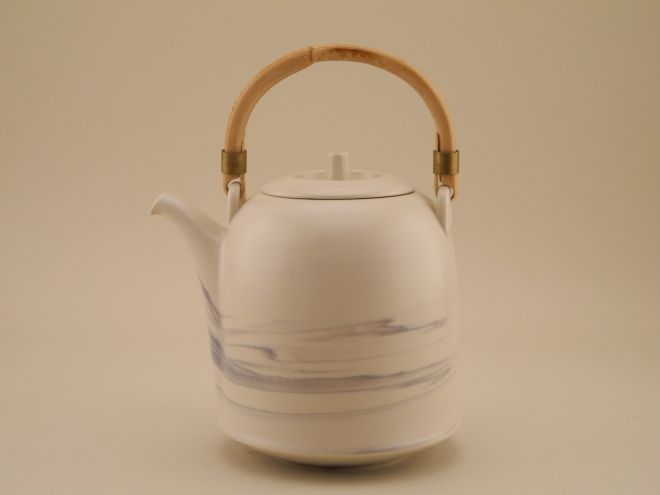 Teekanne Kaffeekanne Campana Queensberry Marble design Karl Ursula Scheid Rosenthal Keramik