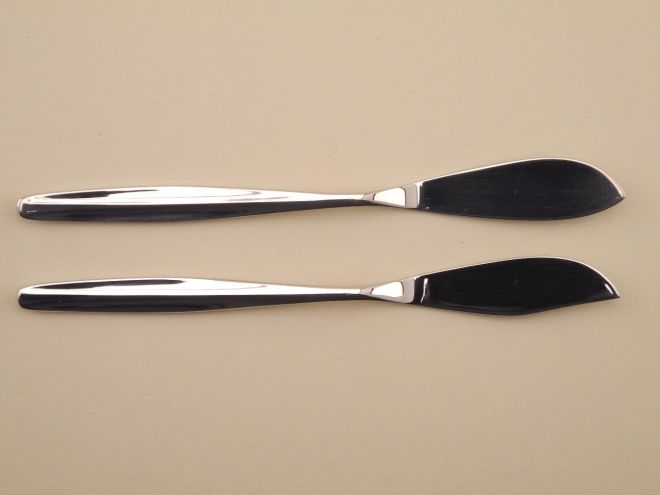 Buttermesser und Käsemesser Cromargan aus der vintage alten Serie Stuttgart von WMF Besteck