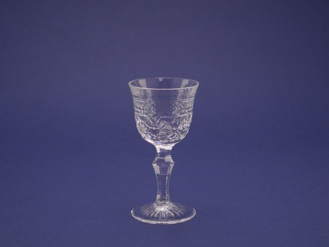 Schnapsbecher aus der Serie Ernestine mit Goldrand aus der Josephinenhütte
