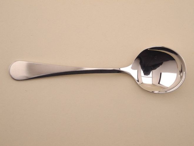 Sahnelöffel Tassenlöffel Cromargan aus der vintage alten Serie Curvus von WMF Besteck
