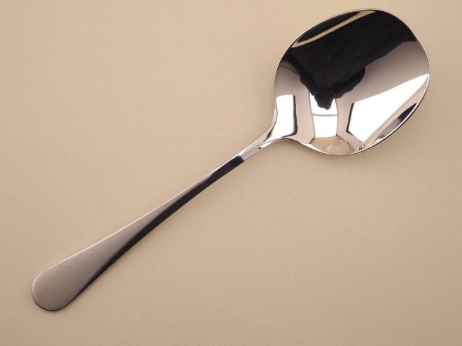 Kartoffellöffel Cromargan aus der vintage alten Serie Curvus von WMF Besteck