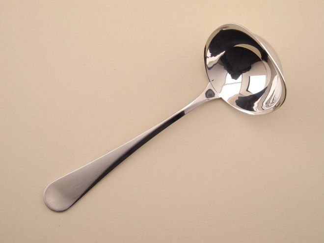 Sossenlöffel Saucenkelle Cromargan aus der vintage alten Serie Curvus von WMF Besteck
