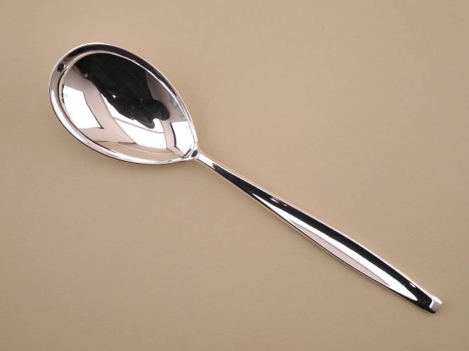 Kleiner Gemüselöffel vintage alte Serie Madame in 800 800er Silber massive Echtsilber Silbersteck von BSF