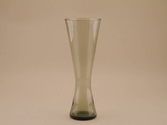 Hirschberg Braun-Feldweg Vase Diabolo Rauchtopas 27cm