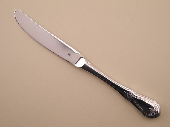 Messer Menümesser Tafelmesser unbenutzt vintage alte Serie Würzburger Gravur Cromargan Edelstahl Besteck von WMF