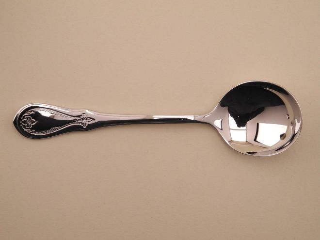 Tassenlöffel Sahnelöffel vintage alte Serie Würzburger Gravur Cromargan Edelstahl Besteck von WMF
