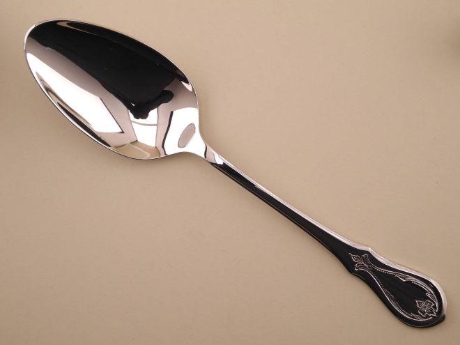 Gemüselöffel Vorlegelöffel vintage alte Serie Würzburger Gravur Cromargan Edelstahl Besteck von WMF