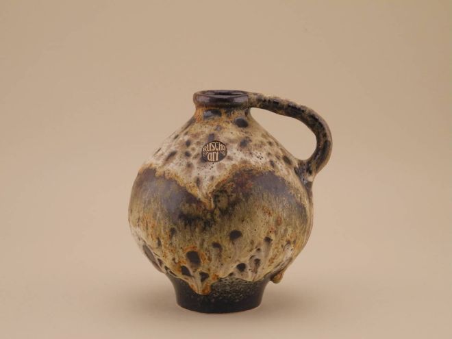 Ruscha Art Fat Lava Vase 70er Laufglasur