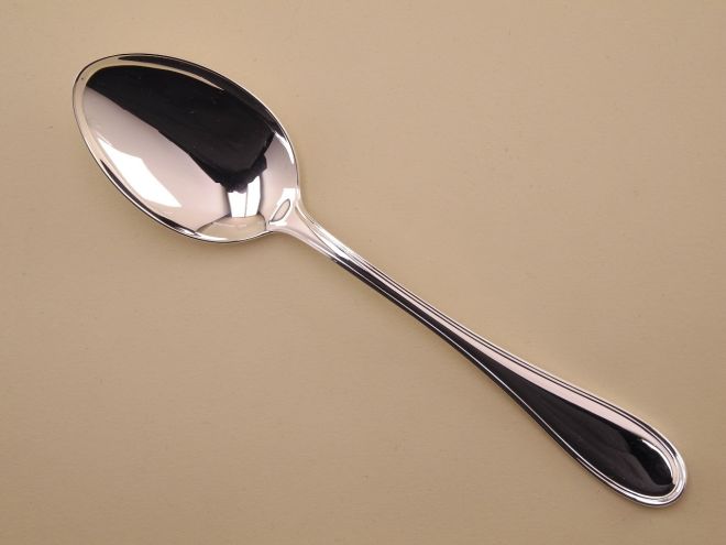 Tassenlöffel oder Sahnelöffel aus der Serie Florentiner in massiv 800 Silber von Wilkens