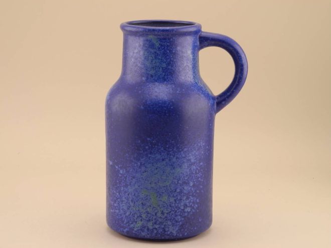 Vintage 60er 70er Jahre Keramik Vase Kugelvase grün Fritz van Daalen Aalen 156/22