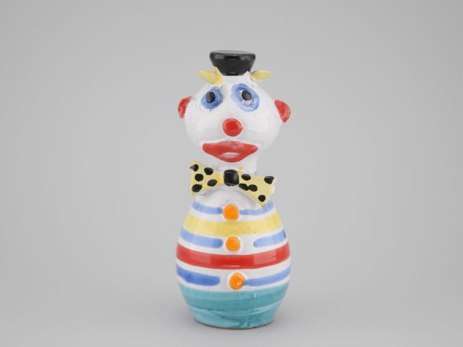 Spardose Clown Hörner