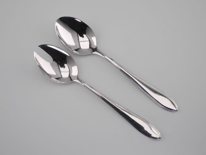 Salatbesteck in Cromargan aus der Serie Valencia von WMF