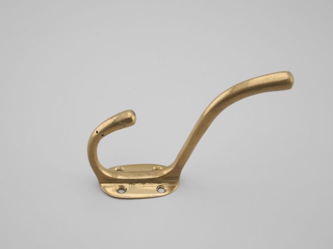 Vintage Messing Garderobenhaken 2er