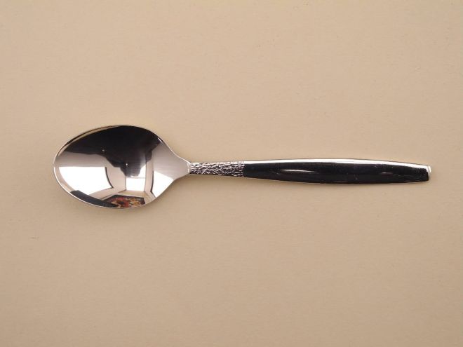 Kaffeelöffel Teelöffel aus der vintage alten Serie Rauhreil in 18/8 Edelstahl von BSF Besteck