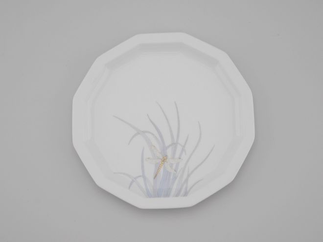 Kuchenteller aus der Serie Polygon mit dem Dekor Milos von Rosenthal
