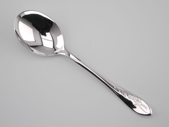 Gemüselöffel in 18/8 Edelstahl aus der vintage alten Serie Fioretta von BSF Besteck