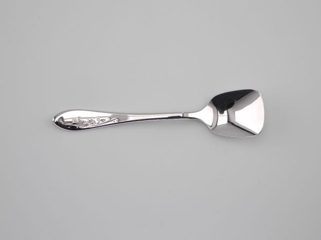 Eislöffel Zuckerlöffel in 18/8 Edelstahl aus der vintage alten Serie Fioretta von BSF Besteck