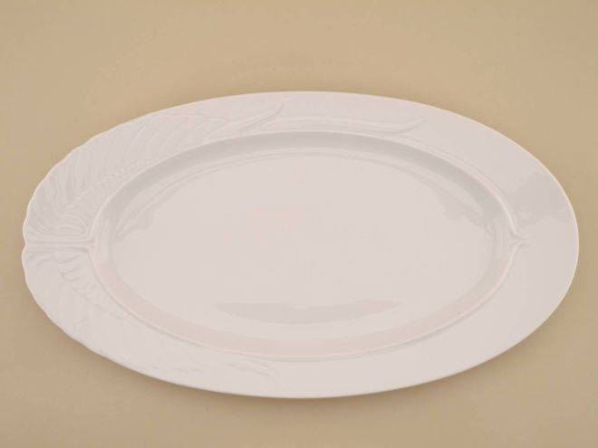 Große Platte 40cm in weiss uni aus der Serie Mythos von Rosenthal Porzellan