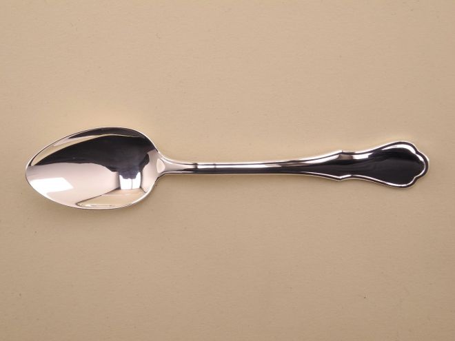 Kaffeelöffel aus der Serie Menuett mit 90er Auflage versilbert von BSF