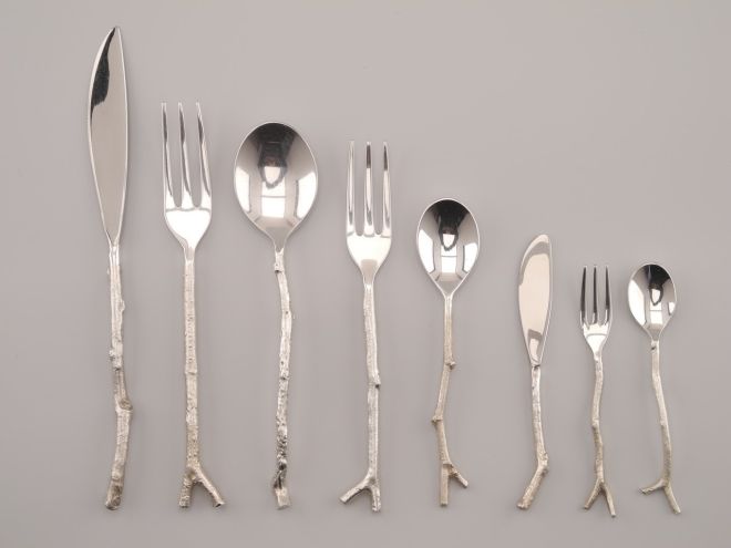Michael Aram Twig versilbert Set