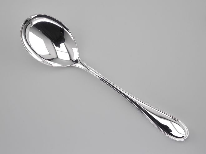 Salatbesteck aus der Serie Schwedisch Faden mit 90er Auflage von Wilkens