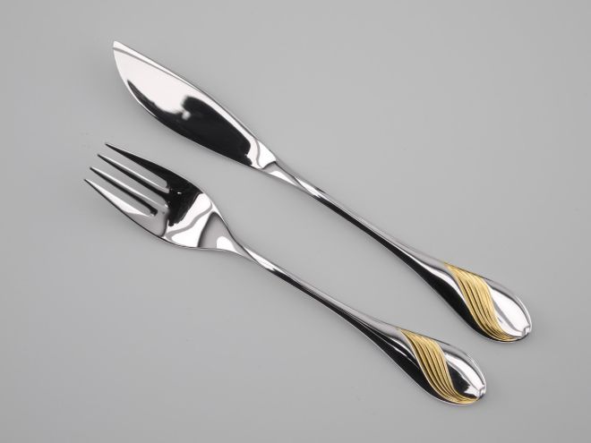 WMF Charme Gold cromargan Fischbesteck 1P