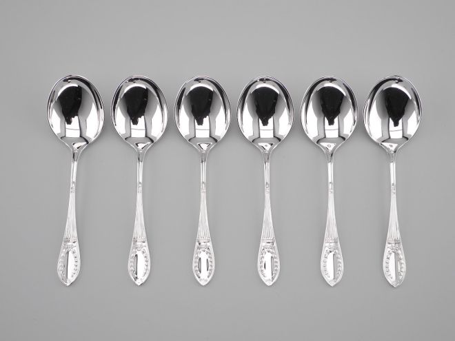 Wilkens Strassburger Empire 925 Tassenlöffel Set